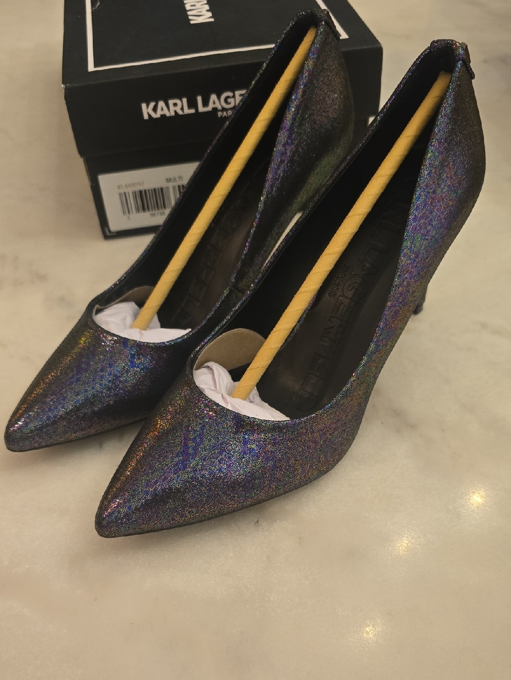 New In Box Karl Lagerfeld Paris Royale Pumps. Various Sizes